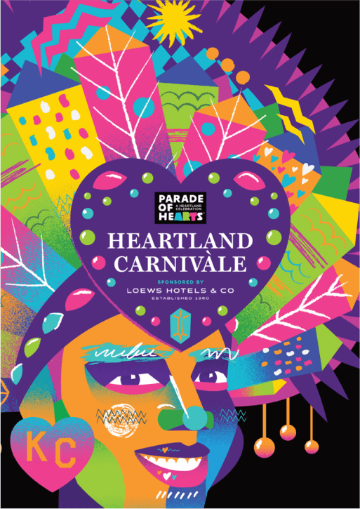 Ejemplo de folleto digital del carnaval de Heartland