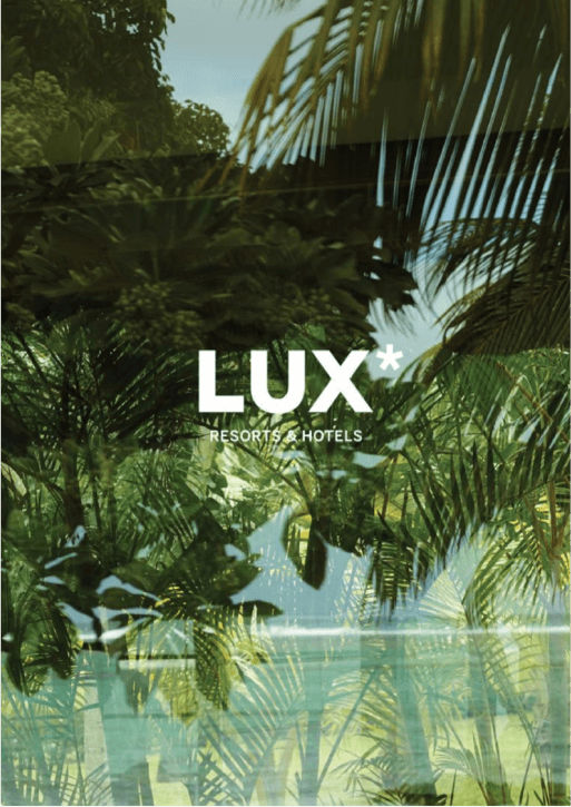 Exemplo de folheto digital de resort de luxo