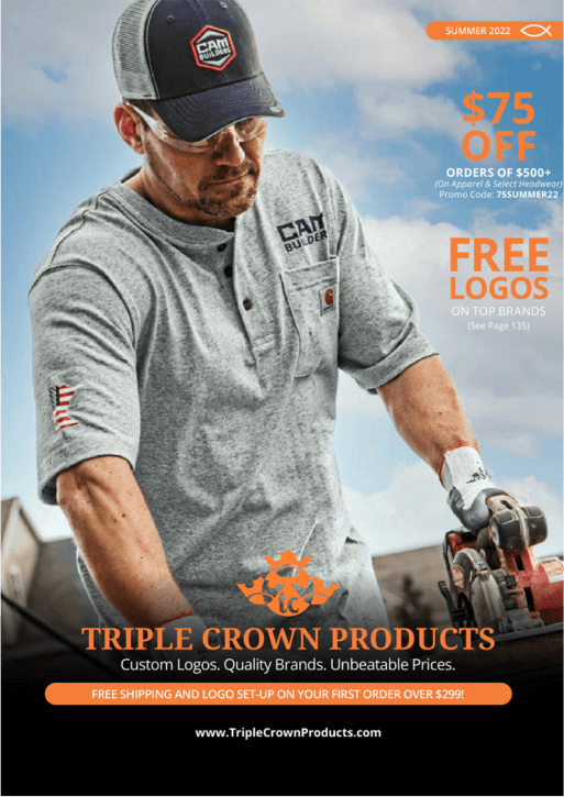 Voorbeeld van een Triple Crown-productcatalogus met Flipsnack